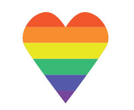 Rainbow heart