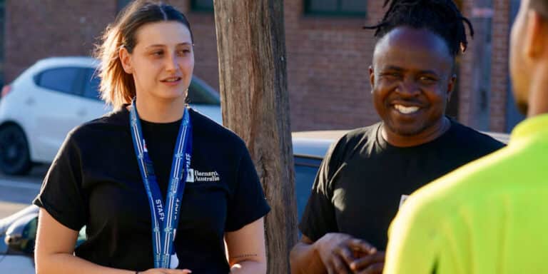 Barnardos street workers Yousif and Taylor